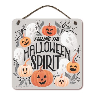 Courtside Market Halloween Spirit II 12x12 Hanging Artboard with Twine - 1 of 2
