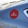 Santa Clara University Primary Logo Automotive Car Refrigerator Locker Vinyl Circle Magnet - 3 of 4