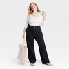 Women's Long Sleeve Rib Scoop Neck T-Shirt - Universal Thread™ - 3 of 3