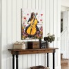 Kumasinova Girl Playing Violin among Flowers Wall Art for Living Room Modern Wall Art Textured Wall Art - 4 of 4