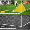 Large Walk-in Chicken Coop for 10-12 Hens, Heavy Duty Outdoor Metal Poultry Cage with Roof & Lockable Door, Secure Pen for Chickens, Ducks, Rabbits - 4 of 4
