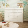 Famapy White Modern Practical Changing TableBaby Top Upholstered Dressing Table with Edge Protection - 3 of 4