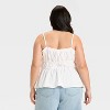 Women's Ruched Tank Top - Ava & Viv™ - 2 of 3