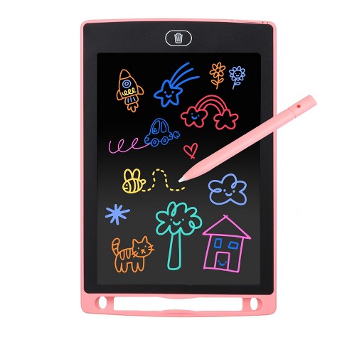 Hom 8.5 Inch Lcd Writing Tablet For Kids (pink) Colorful Drawing Pad ...