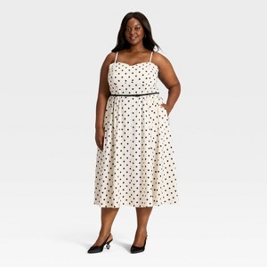Women's Bow Belt Midi Dress - A New Day™ - 1 of 3