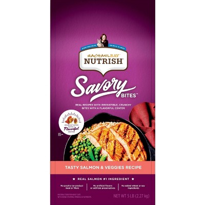 Rachael Ray Nutrish Tasty Salmon and Veggies Recipe Dry Cat Food - 5lbs