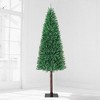 4.5/6/7.5/9 FT Artificial Christmas Tree, Christmas Tree with Decoration, Metal Base Easy Assembly for Home, Office, Party, Holiday Decor - 2 of 4