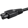 Monoprice Power Cord - 6 Feet - Black | IEC 60320 C14 to IEC 60320 C5, 18AWG, 10A, 3-Prong - 3 of 4