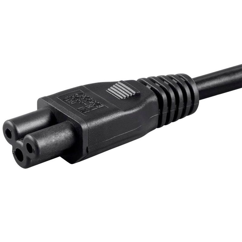 Monoprice Power Cord - 6 Feet - Black | IEC 60320 C14 to IEC 60320 C5, 18AWG, 10A, 3-Prong, 3 of 7