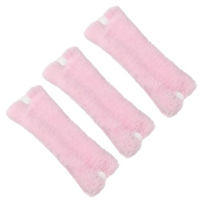 Unique Bargains Women's Sleeping Curling Roller Pink 3 Pcs