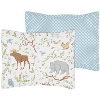 Blue Woodland Animal Microfiber Twin Bedding Set