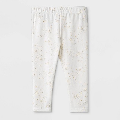 baby girl white leggings