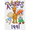 Seven Times Six Nickelodeon Men's Rugrats 1991 Tommy, Chuckie, Spike Retro Adult T-Shirt White - image 2 of 4