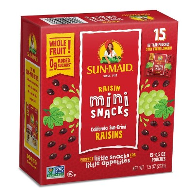 Sun-Maid Mini Snacks Raisins - 15ct