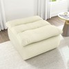 Vynxaria Bean Bag Seats - Sand Beige Floor Lounger, Armless Backless Sofa Chair for Living Room & Bedroom (Modern Minimalist Design) - 4 of 4