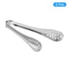 Unique Bargains Tea Party Stainless Steel Dessert Tongs 2 Pcs - image 3 of 4