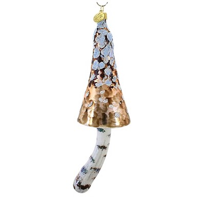 Morawski 9.0 Inch Large Bronze Cone Shaped Mushroom Ornament Fungi Toadstool Conical Cap Tree Ornaments