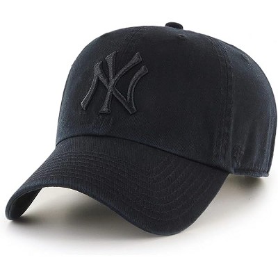 Fisfet Black Black Primary Logo Clean Up Adjustable Baseball Cap Hat, Adult One Size Fits All
