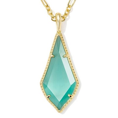Gold/Teal Cat's Eye Glass