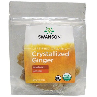 Swanson Certified Organic Crystallized Ginger.