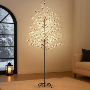 Docred LED Lighted Trees for Christmas Warm Light Metal Twinkling Tree 8 Lighting Modes Waterproof Indoor Outdoor Holiday Party Home Yard Patio Decor - 1 of 4