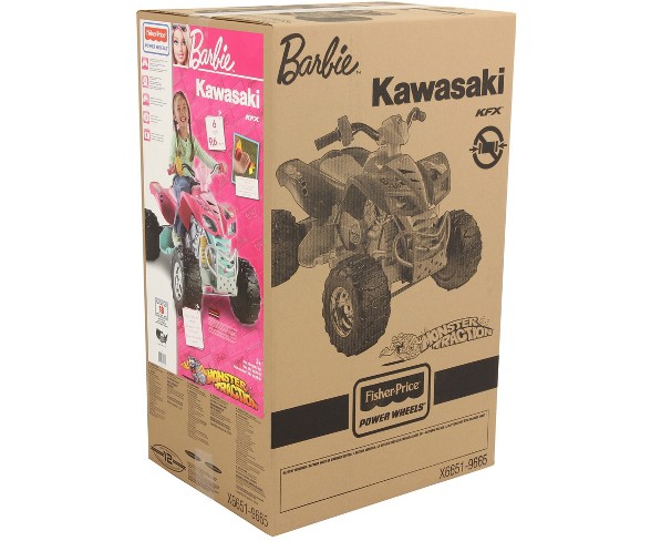 Power wheels barbie kawasaki kfx with monster traction new arrivals