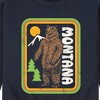 Men's - Instant Message - Montana Grizzly Bears Nature Badge Graphic Fleece Sweatshirt - 2 of 4