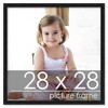 PosterPalooza | Square Simple Black Picture Frame - UV Acrylic, Foam Board Backing, Hanging Hardware - 2 of 4