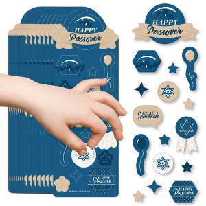 Big Dot of Happiness Happy Passover - Pesach Holiday Party Favor Kids Stickers - 16 Sheets - 256 Stickers - 1 of 4