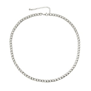 Slate by Rebl Flat Cuban Link Chain Necklace  Stainless Steel - 1 of 2