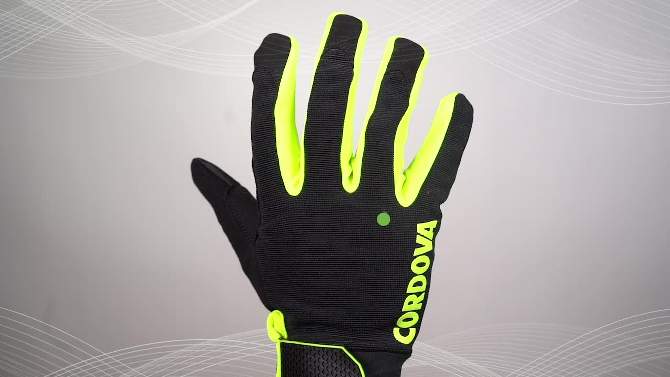 Cordova Safety Products XL Synthetic Leather with Padded Palm Green, 2 of 5, play video