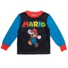 SUPER MARIO Nintendo Luigi Mario Pajama Shirt and Pants Sleep Set Toddler - 2 of 4