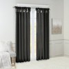 Twist Tab Lined Window Curtain Panel Black 50x120in - 3 of 4