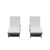 WestinTrends All Weather Wicker Outdoor Patio Chaise Lounge with Cushion (Set of 2) - 4 of 4