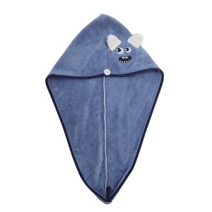 Unique Bargains Soft Cute Cartoon Pattern Hair Towel 1 Pc - 1 of 4
