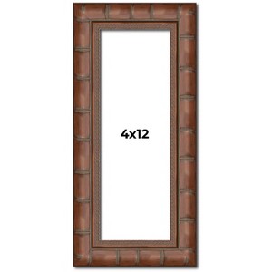 PosterPalooza | 4x12 Modern Bamboo Picture Frame, UV Acrylic, 5 Finishes - 1 of 4