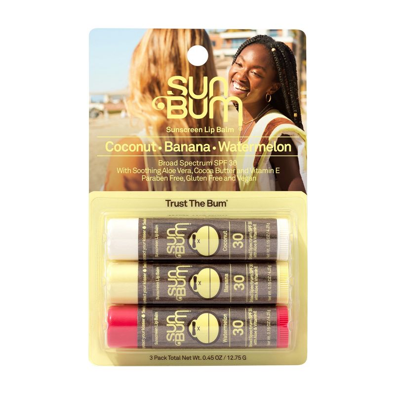Sun Bum Lip Balm - SPF 30 - 3ct/0.45 fl oz, 1 of 10