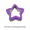 Unique Bargains Biscuit Cutter Large Star Trio Cookie Cutter Hand Washable Stainless Steel Plastic 3.9"x4.1"1.6" 1Pcs - 3 of 4