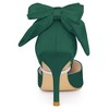 Allegra K Women's Satin Upper Pointed Toe Bow Decor Stiletto Heels Pumps - 3 of 4