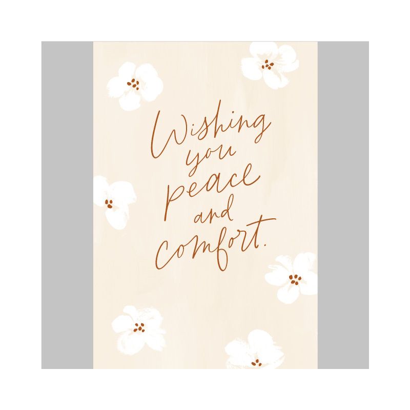 &#39;Peace and Comfort&#39; Sympathy Card, 3 of 7