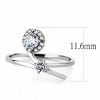 Slickblue Women's Round Clear CZ Ring in Polished Stainless Steel, Sleek & Stylish, Perfect for Any Occasion, Size 5-10 - 3 of 4