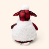 Buffalo Check Sheep Stuffed Animal with Removable Faux Shearling Red/Black - Woolrich x Target - 2 of 3
