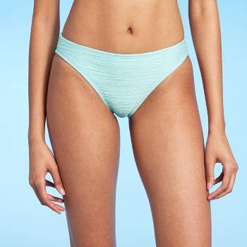 Women's Medium Coverage Bikini Bottom - Shade & Shore™ Turquoise Blue