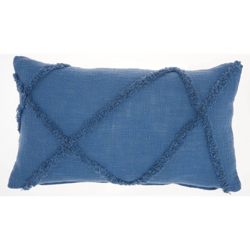 Blue and clearance white pillows target