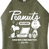 Women's - Peanuts - Charlie Brown Records Graphic High Neck Tank - 2 of 4
