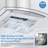 Acekool Wall Mount Range Hood with Curved Glass, Ducted/Ductless Convertible Exhaust, 3-Speed Fan, Push Button Control - 4 of 4