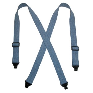 CTM Men's Elastic Plastic Clip-End TSA Compliant Airport Suspenders - 1 of 4
