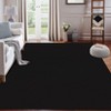 Modern Solid Rug Washable Non Slip Backing Rug Low Pile Floor Carpet for Living Room Bedroom - 4 of 4