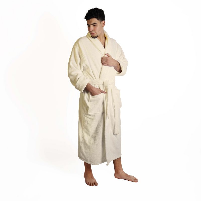 Men's Ultra-Absorbent Cotton Bathrobe by Blue Nile Mills, 1 of 11