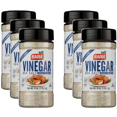 Badia Season Sea Salt & Vinegar - Pack of 6 - 6 oz